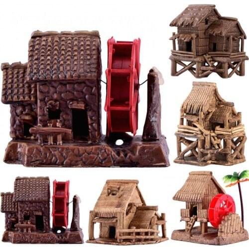 1Pc 9 Style Mini Small Cottages House Fairy Garden Miniatures DIY Ornament Decoration Crafts Figurines Micro Landscape