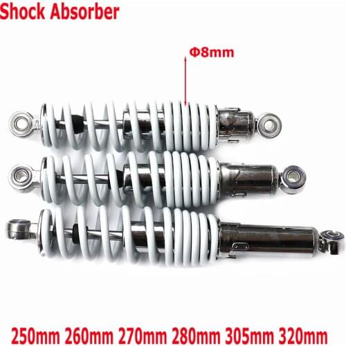 250mm 260mm 270mm 280mm 305mm 320mm Front Shock Absorber Suspension 8mm Spring For Go Kart ATV Motorcycle Quad Dirt Bike