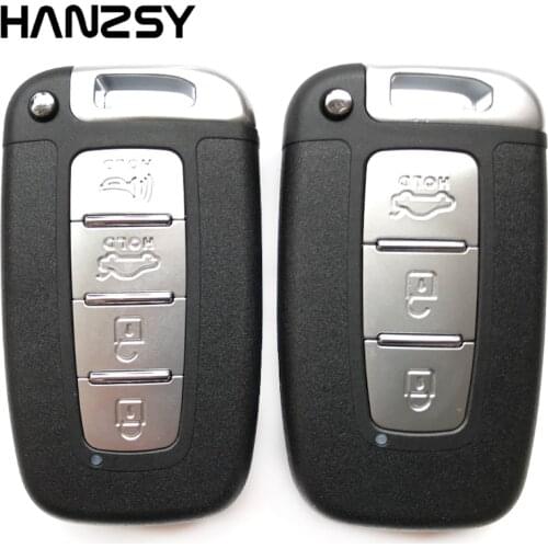 3/4 Buttons Car Smart key Case For Hyundai IX35 Sonata 8 For Kia Forte Sportage K2 K5 Keyless entry Fob Remote key shell Cover