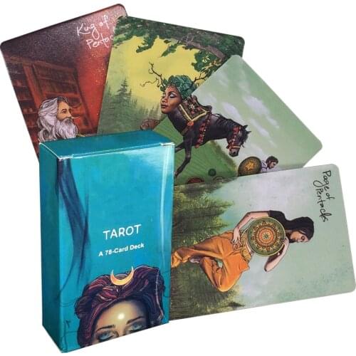 78pcs Light Seers Tarot Card Table Games Creative Cards Oracle Family Holiday Party Playing Card English Tarot Deck Table Game