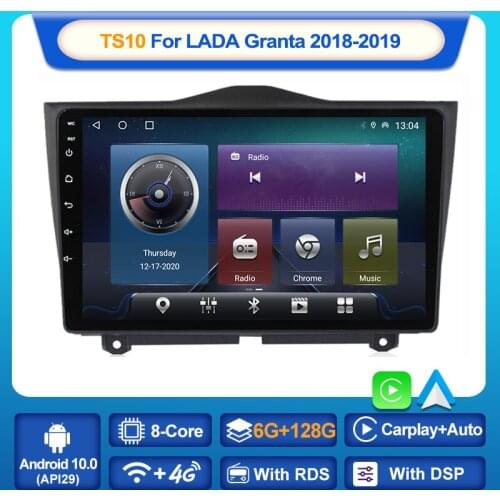 MEKEDE TS10 TS18 For LADA Granta Cross 2018 - 2019 Car Radio Multimedia Video Player Navigation GPS Android 10 No 2din 2 din dvd
