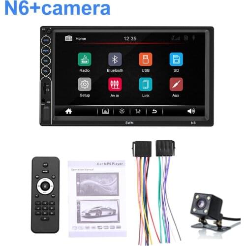 Car Multimedia Player 2 Din Android Car Stereo Radio Bluetooth FM MP5 Player Support Mirrorlink Car Player With Rear Camera