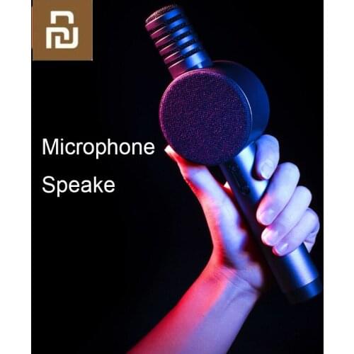 Wireless Bluetooth Microphone Speaker Box KTV Handheld Karaoke Sound Microphone Reverberation Loudspeaker