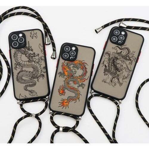Necklace Lanyard Rope Case For Samsung Galaxy A21S A52 A51 A50 A31 A32 A70 A10 A20 A30 M31 A71 A72 S20 FE S9 S10 S21 Plus Cover