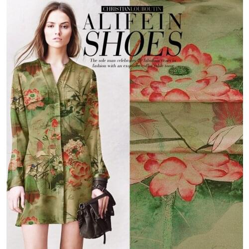 CNUM SCC015 Silk CDC/ Lotus,Antique /Silk Fabric 90% Silk 10% Spandex Heavy/ Width 1.18yd Thickness 28mm/ Unit:m