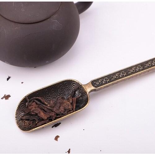 Buy it! 2021 NEW Chinese Tea spoons Copper Tea Scoop Spoon Tea Leaves Chooser Holder Chinese Kongfu Tea Tools Accessories