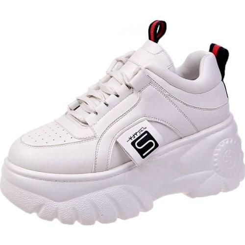 Chunky Sneakers for Women Black Beige Running Shoes New Height Increasing Sports Shoes Woman Street Walking Shoes Brand Design