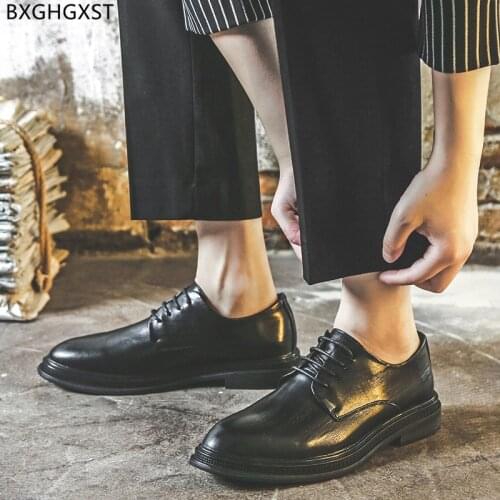 Black Oxford Leather Shoes for Men 2021 Brown Mens Dress Shoes Formal Office Shoes Men Chaussure Homme Zapatos De Hombre Sapato