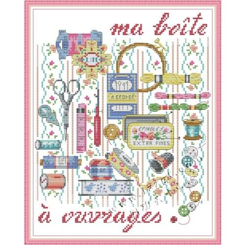 Everlasting Love Sewing Set Chinese Cross Stitch Kits Ecological Cotton 14CT 11CT Clear Stamped DIY Gift Easy to Complete