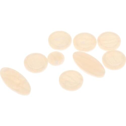 45x Trumpet Finger Buttons Pearl Set Real Seashell Brass Cleaning Accessory