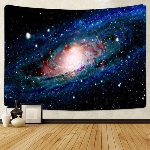 Nebula Space Tapestry Galaxy Wall Hanging Starry Sky Stars Universe Scene Tapestries Wall Decor for Bedroom Living Room Dorm