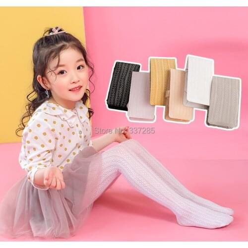 3-15Y New summer Thin Baby Tights Girls Kids striped mesh Pantyhose princess Lace Hosiery infant Stockings tights for child