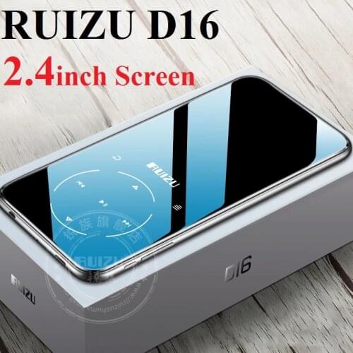 Original RUIZU D16 MP4 Player 8GB/16GB 2.4 inch Screen Bluetooth FM Radio Voice Recorder E-Book Portable Audio Video player