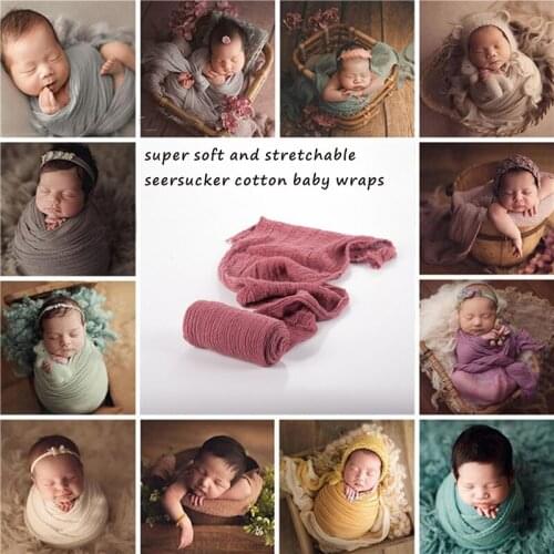 Newborn Photo Props Wrap Baby Photography Props Blanket Soft Stretchable Cotton Blanket Photography Babies Accessories