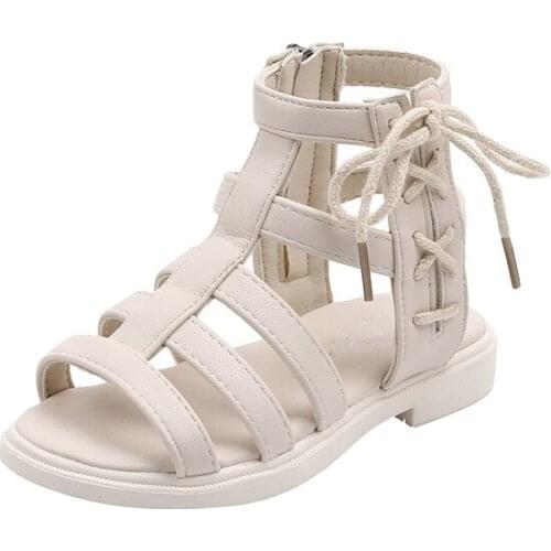 Girls Sandals 2020 New Fashion Little Girl Princess Shoes Summer Children Gladiator Sandals For Big Kids 3 4 5 6 7 8 9 10 11 12