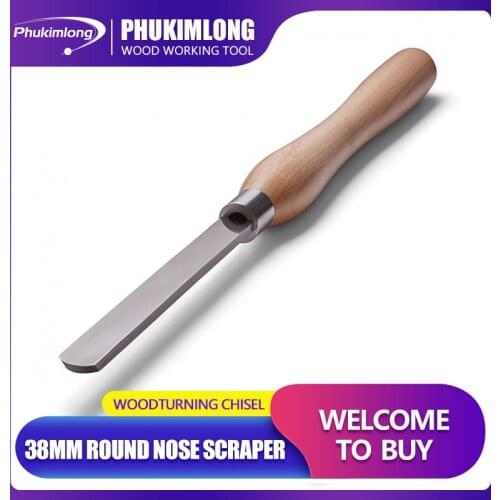 Phukimlong M2 HSS 38MM ROUND NOSE SCRAPER Wood Working Tools Wood Turning Chisel