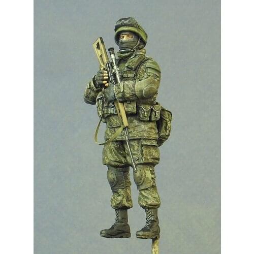1:35 Ratio Die-cast Resin Russian Special Forces Soldiers 1 Figures Need To Be Assembled And Colored By Themselves