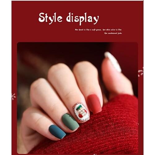 Manicure alloy ornaments Christmas Manicure alloy nail patch Snow Bell Christmas series nail trimmers