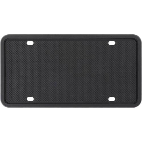 Rust Rattle-proof Silicone License Plate Frame Car Modification Weatherproof with Screw High-grade Sturdy Durable Auto