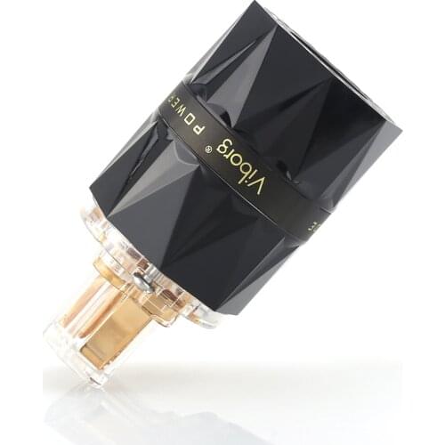 High quality Viborg VF503G Pure Copper Gold plated Top clear Female Power Plug Connector for Audio DIY Mains Power Cable