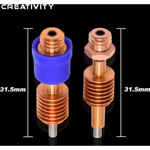 1PCS 3D Printer Parts Replacement Heat Break Red Lizard Aluminum and Copper Hot End for Nf-crazy Hotend Magnum