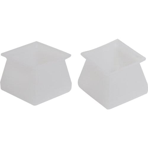 32Pcs Furniture Silicon Protection Cover - Square Silicone Chair Leg Floor Protectors - Chair Leg Caps Furniture Table Feet Cove