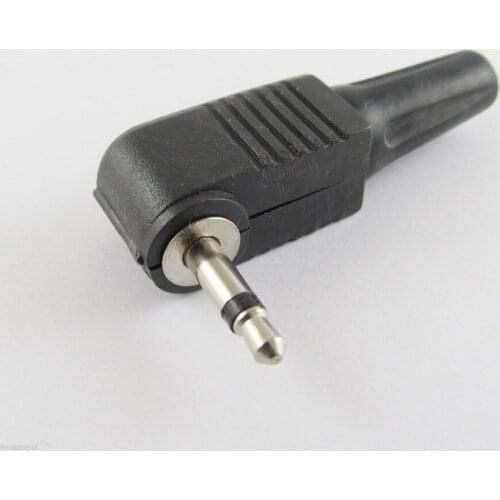 1pcs 3.5mm Mono TS Male Right Angle Audio TS Adapter Connector Solder Plastic Cover