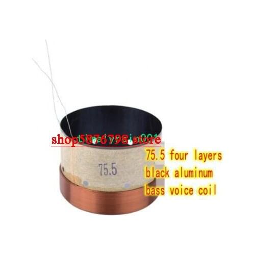 1pcs 75.5mm 8ohm 8Ω BASV Bass Speaker Voice Coils 4-layer round wire woofer coil