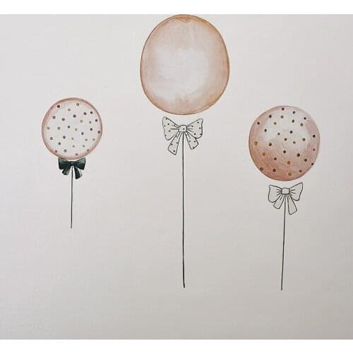 Childrens Room Cartoon Balloon Wall Stickers Kindergarten Birthday Party Cute Background Wall Stickers Decor Shooting Props