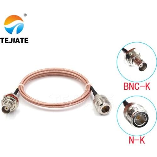 1PCS TEJIATE Adapter Cable N To BNC Type NK Convert BNCK 8-90CM 1M 1.5M 2M Length Connector RG316 Wire