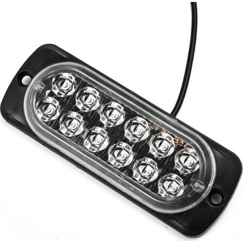 12LED Light Bar Safety Urgent Working Fog Light Red Lamp Led Car Light For Off-Road Car Trucks LED Headlights Spotlight 12V~24V