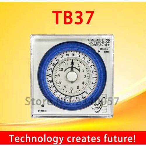 24 hour mechanical timer TB37 Time Timer 16A 15 Mins Multifunctional Clock Timer Switch