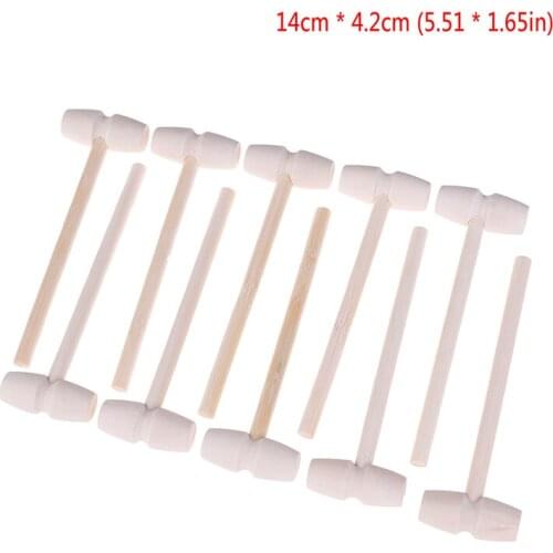 5/10Pcs Wooden Hammer Mallet Carving Tool Leather Craft Jewelry Making Hammer Tool