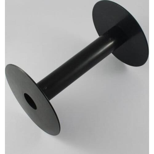 5pacs Black Plastic Spools Wheel 24x135mm, Hole: 21mm F65