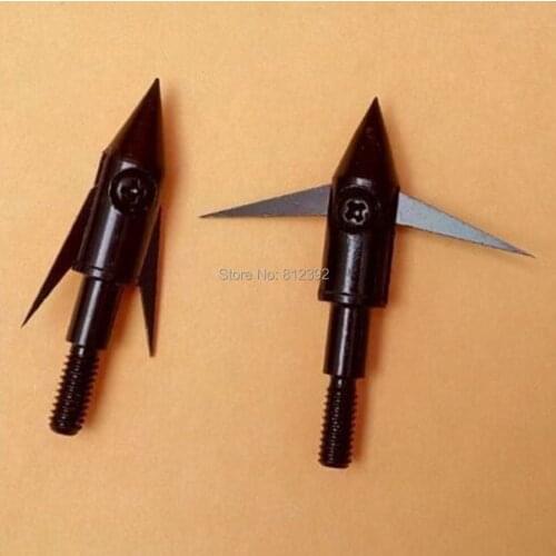 6PCS archery hunting bow fishing arrow tips arrow heads 120gr in black color