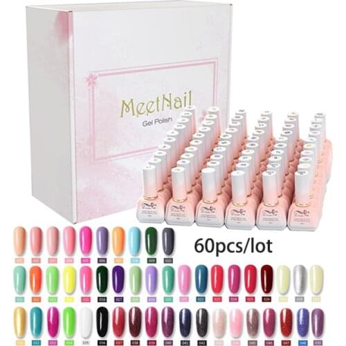 60pcs/Lot Nails Gel Polish 15ML Soak Off UV Gel Nail Gel Polish set Cosmetics Nail Art Manicure set Shellak Nail Varnish