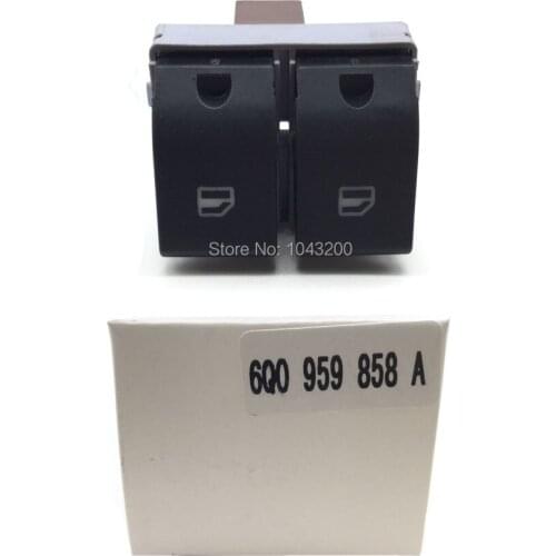6Q0959858A FRONT RIGHT FOR REAR Power Window Control Switch Button For Volkswagen VW Polo 9N Seat Ibiza IV Cordoba 6Q0 959 858A