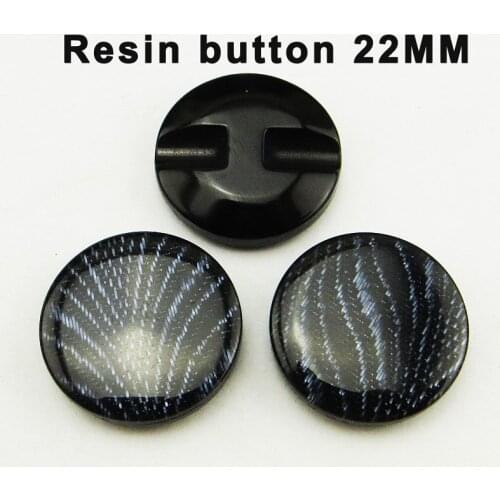 Promotion 20PCS 21MM RESIN Stripe black buttons coat boots sewing clothes accessories sweater garment button R-011G