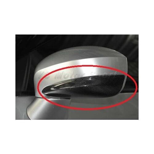 Car Accessories Dry Carbon Fiber VS Style Matte Finish Side Mirror Under Cover Fit For 2008-2014 R35 GTR Side Mirror Under Cover