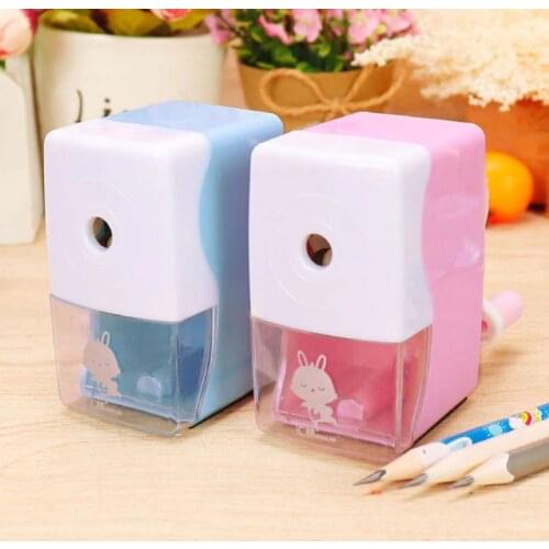 Kids Student Cartoon Pencil Sharpener Hand Crank Mechanical Accessories Stationery School Office Supplies T3EB