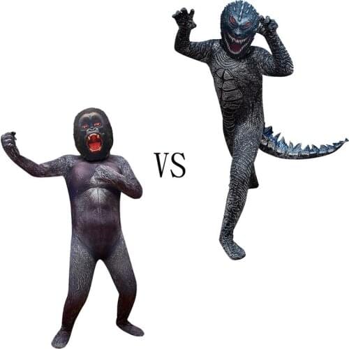 Childrens cosplay costume teen boy dinosaur Halloween toddler Christmas costume childrens party jumpsuit set jumpsuit 5-13y