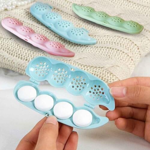 Deodorant Strong Moldproof Bug Repellent Wardrobe Deterrent Closet Anti Mite Camphor Ball Pea Pod Shape Drawer For Clothing Home