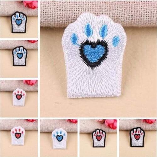 Exquisite Patches wholesale Personality Cartoon Dog Footprints Patches Patches for Clothes Bags Garment Accessories Appliques
