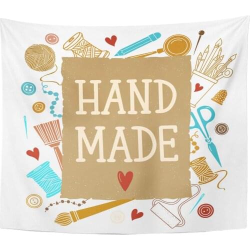 Paintbrush Handicraft Arts and Crafts Sewing Supplies Tools Design White DIY Rope Tapestry Home Decor Wall Hanging