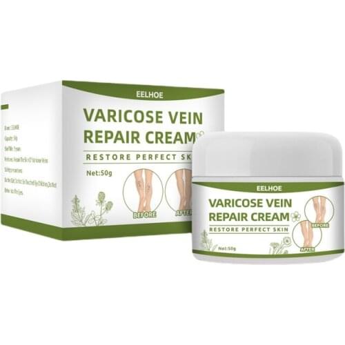 Safflower Relieve Pain Bulging Legs Red Blood Streak Varicose Vein Cream Leg Care Cream Leg Swelling Earthworm