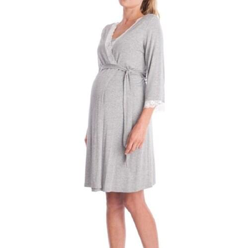 Sleepwear Women Cotton Pajamas Soft Cotton Pajamas Women Three-quarter Sleeve Sleepwear For Pregnant Woman
