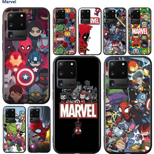 Marvel Cartoon Heros For Samsung Galaxy A01 A11 A22 A12 A21S A31 A41 A42 A51 A71 A32 A52 A72 A02S Soft Phone Case