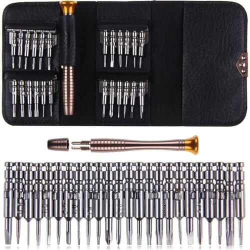 Wholesale Portable 25 In 1 Screwdriver Set Dismantle Mobile Phone Computer Household Appliances Maintenance Repair Tool Kits