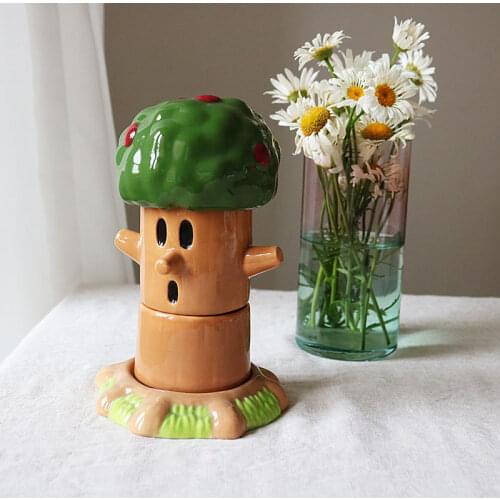 Stacked Mug Sets Cartoon Mug Ceramic Milk Bowl Cute Baby Bowls Mug Tree Set