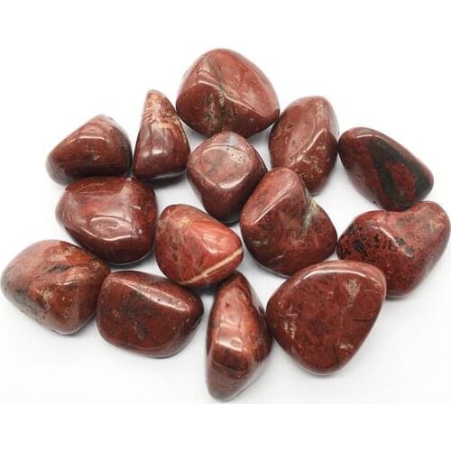 Natural tumbled stones wholesale polished old red jasper crystals healing stone for christmas decoration